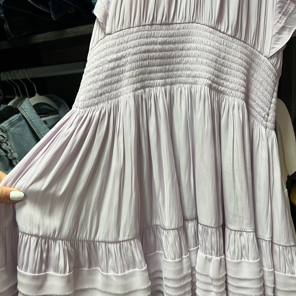 RAMY BROOK
Jane Short-Sleeve Smocked
Minidress  Lavender Size S Gorgeous on!! - Picture 11 of 15